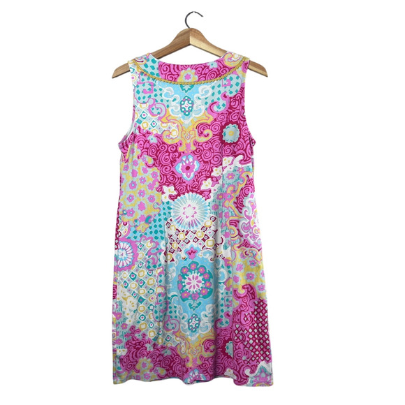 Women's Colorful Talbots Shift Dress M - Picture 3 of 5